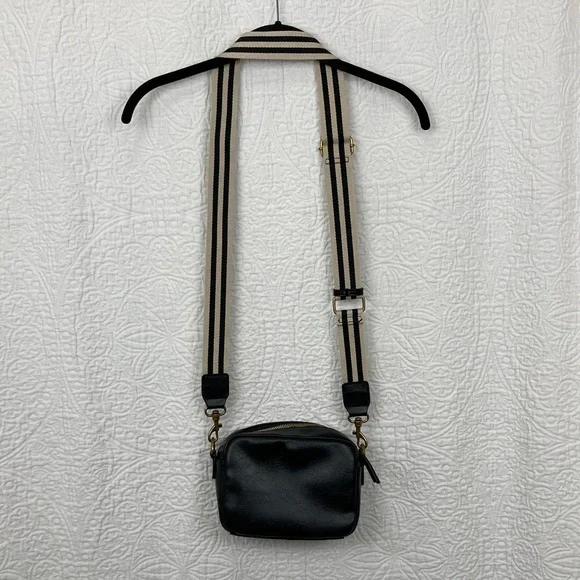 Universal Thread Checkered Black and Cream Crossbody Bag Faux Leather Cute 8 x 6 - Picture 8 of 12